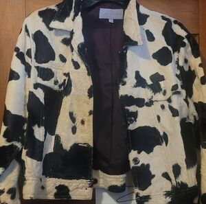 Cow Print Women's Jacket